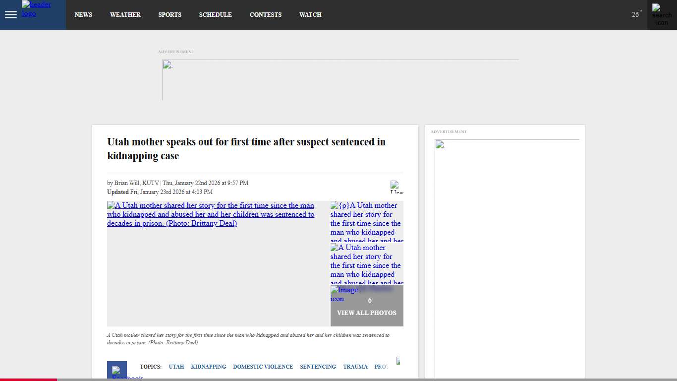 Utah mother speaks out for first time after suspect sentenced in kidnapping case